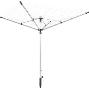Séchoir rotatif Leifheit LinoLift 500 Opal Green avec bras en acier et 50 m de fil.