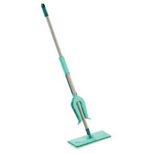Leifheit Piccolo lavapavimenti in bianco menta con meccanismo di strizzatura.