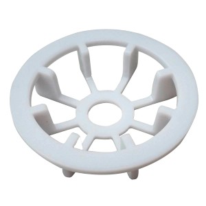 Réducteur de débit universel blanc pour WC suspendus, accessoire pour optimisation du réservoir.