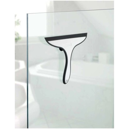 Wenko Tergivetro per doccia Ibos Bianco Nero