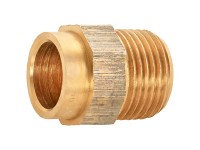 Löt-Übergangsnippel Ø 22 mm x 26,4 mm (R 3/4) Rotguss