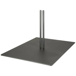 Nouvel Doppel-Standfuß anthrazit für Paravents, aus Metall, für Innen- und Außenbereich.