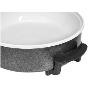 Clatronic Party Pan PP 2914, grill elettrico con rivestimento antiaderente e manici termoisolati.