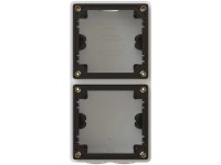 Aufputz-Gehäuse Exo waagrecht und senkrecht IP55 Weiss Gr. 2 x 1