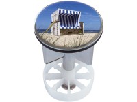 Waschbeckenstöpsel Design Strandkorb Metall Ø 38 - 40 mm