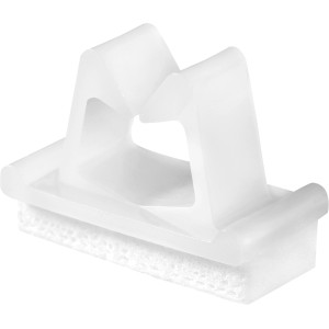 Attache-câbles autocollante blanche (lot de 10) pour une fixation facile des câbles.