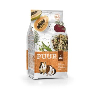 Witte Molen Cibo per cavie Puur 700g: Alimento completo con verdure, papaya e barbabietola per cavie.