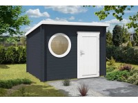 Alpholz Holz-Gartenhaus Pultdach Druckimprägniert 280 cm x 270 cm