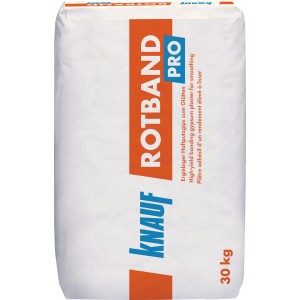 Knauf Rotband Haftputz PRO, sac de 30 kg, pour travaux de rénovation et lissage des murs.