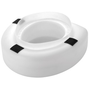 Rehausse WC MSV blanc, hauteur 15 cm, pour plus de confort et de sécurité dans la salle de bain.