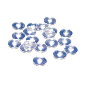 Gutta rondelle, 100 pz, plastica, Ø 6 mm, per coperture in plastica.
