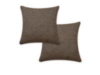 Sehlbach Gefülltes Kissen Chenille Melange Braun 45 x 45 cm