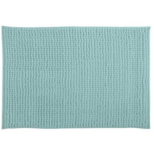 MSV Tappeto bagno ciniglia, verde pastello, 40x60 cm. Tappetino da bagno soffice con rivestimento antiscivolo.