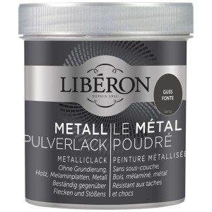 Libéron Vernice metallizzata in polvere Guss, barattolo da 0,5 l di vernice effetto per effetti metallici moderni.