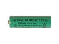 Wiederaufladbare AA-Batterie 1,2V 600mAh Ni-MH