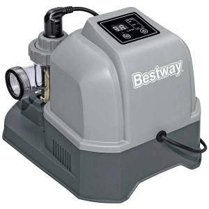 Chlorinateur au sel Bestway Hydrogenic pour le nettoyage de piscine avec écran.