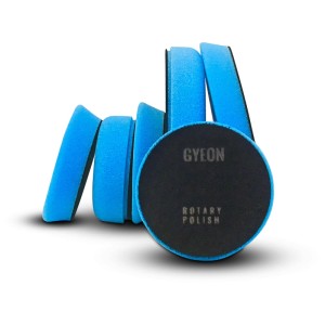Gyeon Tampons de polissage excentriques, éponges de polissage bleues pour l'entretien automobile, 145x20 mm.