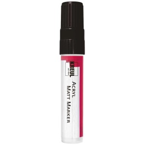 Kreul Acryl-Marker XXL, Schwarz, für Bastelfarben. Matter, deckender Stift für präzise Linien und Flächen.