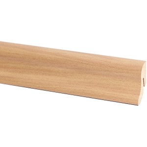 Plinthe décor hêtre, 40x20mm, pour fixation murale avec clips.