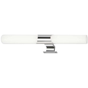 Brilo Klak applique miroir LED chromée, lumière blanche neutre pour salle de bain et WC.