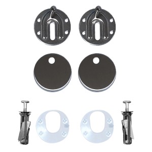 Cerniere di ricambio in acciaio inox per sedili WC Domberg DB3003, accessori per sedili WC.