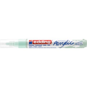Marqueur acrylique Edding 5100 Mild Mint, largeur de trait 2-3 mm, pour toile, papier et bois.