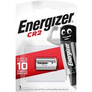 Batteria al litio Energizer CR2, 3V, confezione singola in blister. Batteria speciale per vari dispositivi.