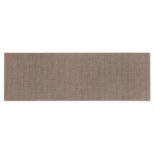 Tapis de couloir Soft beige foncé, 50x150 cm, lavable et adapté au chauffage au sol.