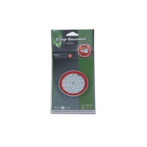 Lampada LED Easy-Connect GU10, riflettore rosso, 4W, dimmerabile per illuminazione esterna.