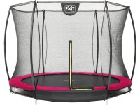 Exit Trampoline enterré Silhouette avec filet de sécurité Rose Ø 305 cm