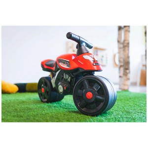 Cavalcabile Falk Motobike Racing rosso per bambini da 12+ mesi, robusto e con design racing.