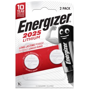 Energizer CR 2025 Pila a bottone al litio, confezione da 2.
