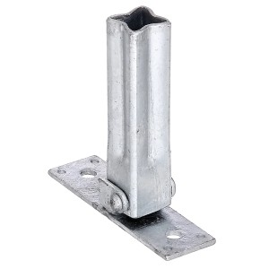 Support de main courante réglable, galvanisé à chaud, pour escaliers et rampes.