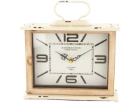Uhr Harris Metall Beige (HxBxT) 28 x 26 x 8 cm