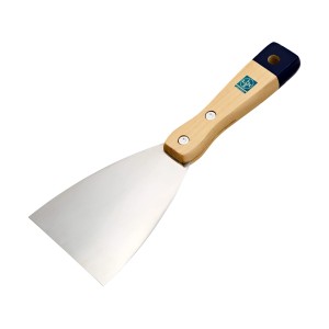 Spatule de peintre LUX, largeur 80 mm, avec manche en bois et lame en métal.