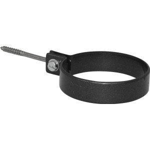 Collare per tubi Marley DN 75, antracite-metallizzato, con vite per fissaggio grondaie.