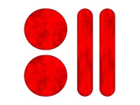 Sticker Streifen / Punkte Rot