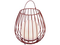 Nordlux Akku-Leuchte Jim To-Go Rot / Höhe 38,4 cm / Ø 28 cm / 3 W / 300 lm