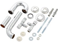 LUX Installationsset für Waschtischmontage 38,9 mm (G 1 1/4) Verchromt