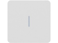 Druckschalter und -taster Frontplatte Priamos mit Frontlinse Weiss