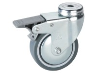 Doerner + Helmer Apparate-Lenkrolle mit Feststeller Ø 10 cm / Bauhöhe 12,1 cm