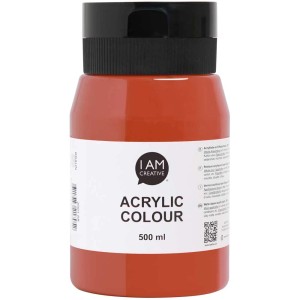 Flasche I Am Creative Acrylfarbe Braun, 500 ml.