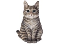 Vivid Arts Dekofigur Katze Tabby sitzend Höhe 20 cm