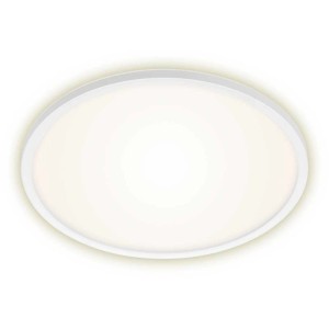 Panneau LED Brilo Slim blanc, dimmable, 22W, avec fonction RGB pour éclairage d'ambiance.