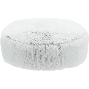 Coussin rond pour chien/chat Trixie Harvey Ø 80 cm en peluche blanc et noir.