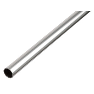 Profilé BA rond, naturel, diamètre 8 mm, épaisseur 1 mm, tube en aluminium.