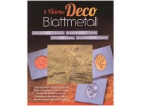 Blattmetall Goldfarben 14 x 14 cm / 5 Blatt
