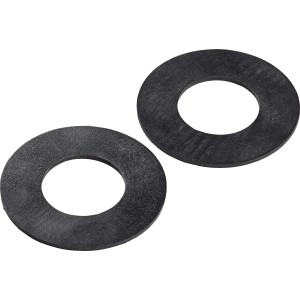 Lot de 2 manchons d'étanchéité noirs, Ø 62 mm, pour joints de tuyau de chasse.