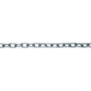 Feuerverzinkte Rundstahlkette, 3 mm Durchmesser, als Meterware für Bootstechnik.