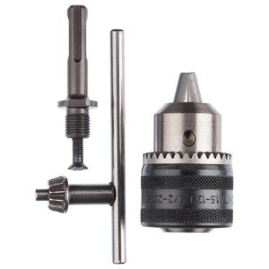 Adaptateur Bosch SDS-plus Promoline avec mandrin et clé pour perceuses.